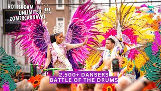 Rotterdam Zomercarnaval Parade 2024 🥁  40th Edition [upl. by Aikahs433]