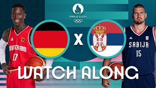 Germany v Serbia  Mens Olympic Basketball Tournament Paris 2024  Watch Along ⚡🏀 [upl. by Ilesara]