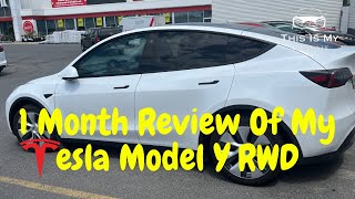 My JawDropping 1 Month Review Of the 2023 Tesla Model Y RWD [upl. by Nojel]