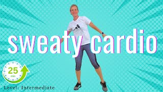 No More Excuses 25Minute Sweaty Cardio Workout [upl. by Ilyssa]