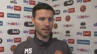 Postmatch Mat Sadler discusses goalless draw with Forest Green Rovers [upl. by Nosreffej]