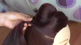 easy everyday hairstyle \\ hairstyle for college \\work \\party \\outgoing \\long hair hairstyle [upl. by Damales230]