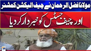 🔴LIVE  Maulana Fazal Ur Rehman Press Conference  Geo News [upl. by Einnij]