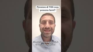 Pensione di 1100 euro cosa possono farmi [upl. by Idnek]