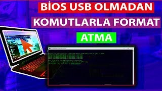 CMD KOMUTLARI İLE FORMAT ATMA WİNDOWS 7 8 10 [upl. by Aroel423]