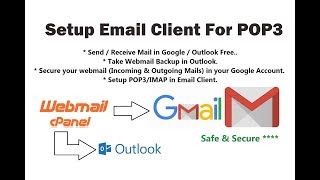 how to configure webmail in gmail  Configure webmail in outlook  Webmail Backup in Outlook Gmail [upl. by Susejedairam714]