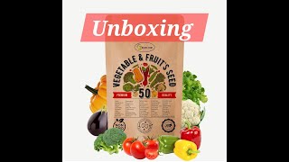 50 Types of Vegetable seeds Unboxing  My Urban Garden  like amp subscribe our channel [upl. by Nylknarf]