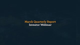 March 2024 Quarterly Report Investor Webinar [upl. by Micki]