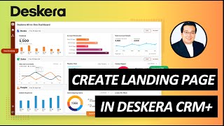 Create a Landing Page in Deskera CRM [upl. by Corenda640]