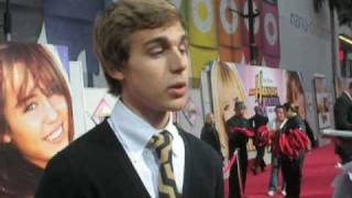 Cody Linley Interview  the HANNAH MONTANA THE MOVIE Preem [upl. by Tolley]