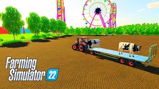 TRANSPORTING COW WITH COLORED TRACTORS  FARMING SIMULATOR 22 [upl. by Alphard]