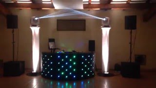 APS Music Mariage 4 Totem 4 Lyres 10 Par LED [upl. by Auhs]