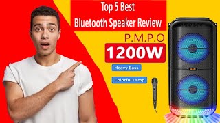 Top 5 Best Bluetooth Speaker Review। Bluetooth Speaker। Speaker [upl. by Ava31]