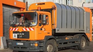 Benne à Ordures Faun Rotopress  Camion Poubelles Garbage Truck Vuilniswagen Müllabfuhr [upl. by Kowal798]