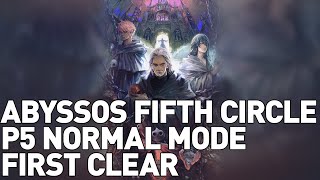 FFXIV  Abyssos The Fifth Circle NORMAL First ClearReaction P5N [upl. by Leirbma]