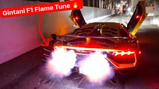 INTRODUCING MY LAMBORGHINI SVJ WITH GINTANI F1 EXHAUST  FLAME TUNE  BEST SOUNDING CAR EVER [upl. by Llewol]