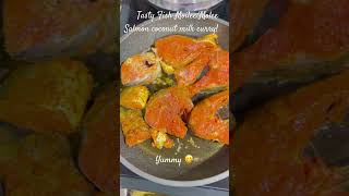 How to make a tasty Salmon fish MoileeMolee with coconut curryshortssalmonfishrecipefishmolee [upl. by Teresina]