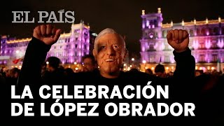 La celebración de Andrés Manuel López Obrador en el Zócalo de la Ciudad de México  Elecciones 2018 [upl. by Natsrik]