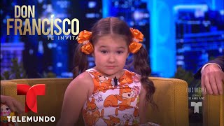 Niña rusa de 5 años habla 8 idiomas  Don Francisco Te Invita  Entretenimiento [upl. by Elleuqar]