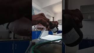 Confirmatory test for ammonium ion NH4  by picric acid  college practical [upl. by Anayad930]