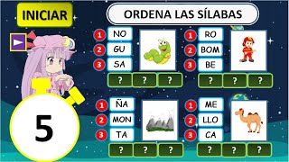 LA SILABA  ORDENANDO LAS SILABAS EN POWERPOINT [upl. by Akiret]