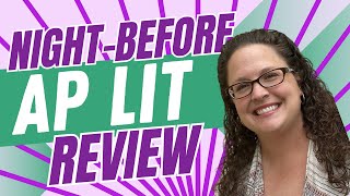 2024 AP English Literature Exam Review  Night Before the Exam [upl. by Valorie947]