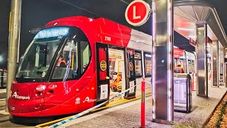 Parramatta Lightrail L4 testing at night  August 2024 [upl. by Eecyak]