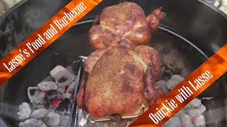 Quick and easy Chicken on the Weber Kettle rotisserie [upl. by Itram311]