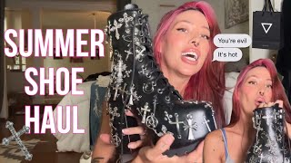 Summer Shoe Haul  Dollskill LaModa Widow Oh My  WTFox Vlog ×53 [upl. by Nlyak236]