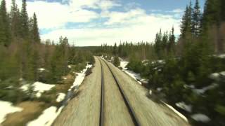 Cab Ride Norway  Trondheim  Bodø Spring Nordland Line [upl. by Semmes]