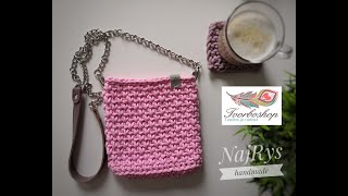 Návod na malou háčkovanou crossbody kabelku ze šňůr Loopy [upl. by Ogren]