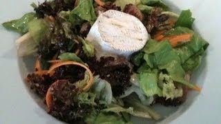 Goats Cheese Salad with Crispy Sausage CookAlong Video [upl. by Elleinwad]