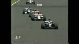 Silverstone 2004 GP Kimi ohittaa Saton Copsemutkassa [upl. by Westerfield]