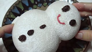 サンタ形のパン Santa Claus Snowman shaped sweet roll pastry [upl. by Aikrahs47]