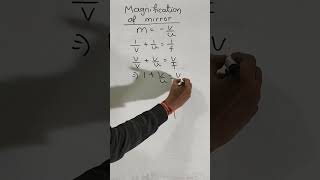 Magnification formula of a spherical mirror physics optics reflection [upl. by Jobie]