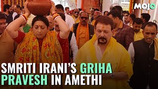 A House for Ms Irani I Smriti Irani at the Grih Parvesh of her home in Amethi [upl. by Ynnub]