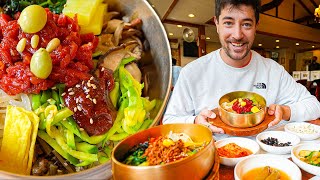 Worlds Most Famous Korean Bibimbap 🇰🇷 Ultimate STREET FOOD Tour in Jeonju South Korea [upl. by Steinway]