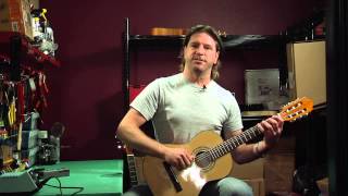 Tuning a Nylonstring Acoustic Guitar [upl. by Rovelli]