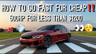 CHEAPEST WAY TO GET YOUR M340i TO 500HP [upl. by Neelsaj]