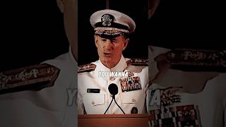 Most Inspiring Speech to NEVER BACK DOWN  Admiral McRavens mindset shorts [upl. by Nitsyrc709]