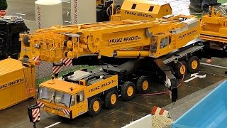 HUGE RC SCALE MODEL CRANE TRUCK FRANZ BRACHT KG DEMAG AC1200 AT WORK AMAZING MODEL MACHINE [upl. by Fleeman]