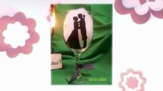 Hand Painted Wedding Wine Glasses [upl. by Gibb559]