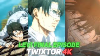 levi twixtor clips for edit 4k no warps attack on titan final episode [upl. by Sage]