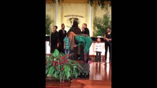 Leandria Johnson Mic Toss singing JESUS [upl. by Iemaj]