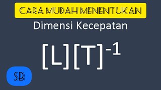 DIMENSI KECEPATAN DAN PERCEPATAN [upl. by Eylrac]