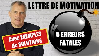 Comment rédiger une lettre de motivation parfaite  erreurs  bon modèle [upl. by Anifled]