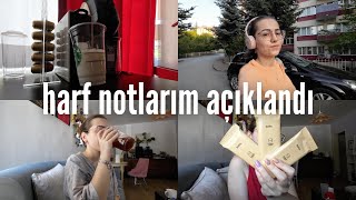 ODTÜDE HARF NOTLARI AÇIKLANDI  tüm notlarıma birlikte bakıyoruz ortalamam ve günlük bir vlog [upl. by Helfand]