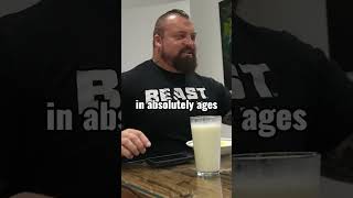 Eddie Hall Eats Carnivore Diet Breakfast [upl. by Griffin]