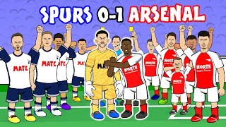 ARSENAL BEAT SPURS 01 Goals Highlights [upl. by Pussej171]