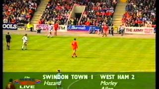 19930502 Swindon Town vs West Ham United full match [upl. by Mcquillin]